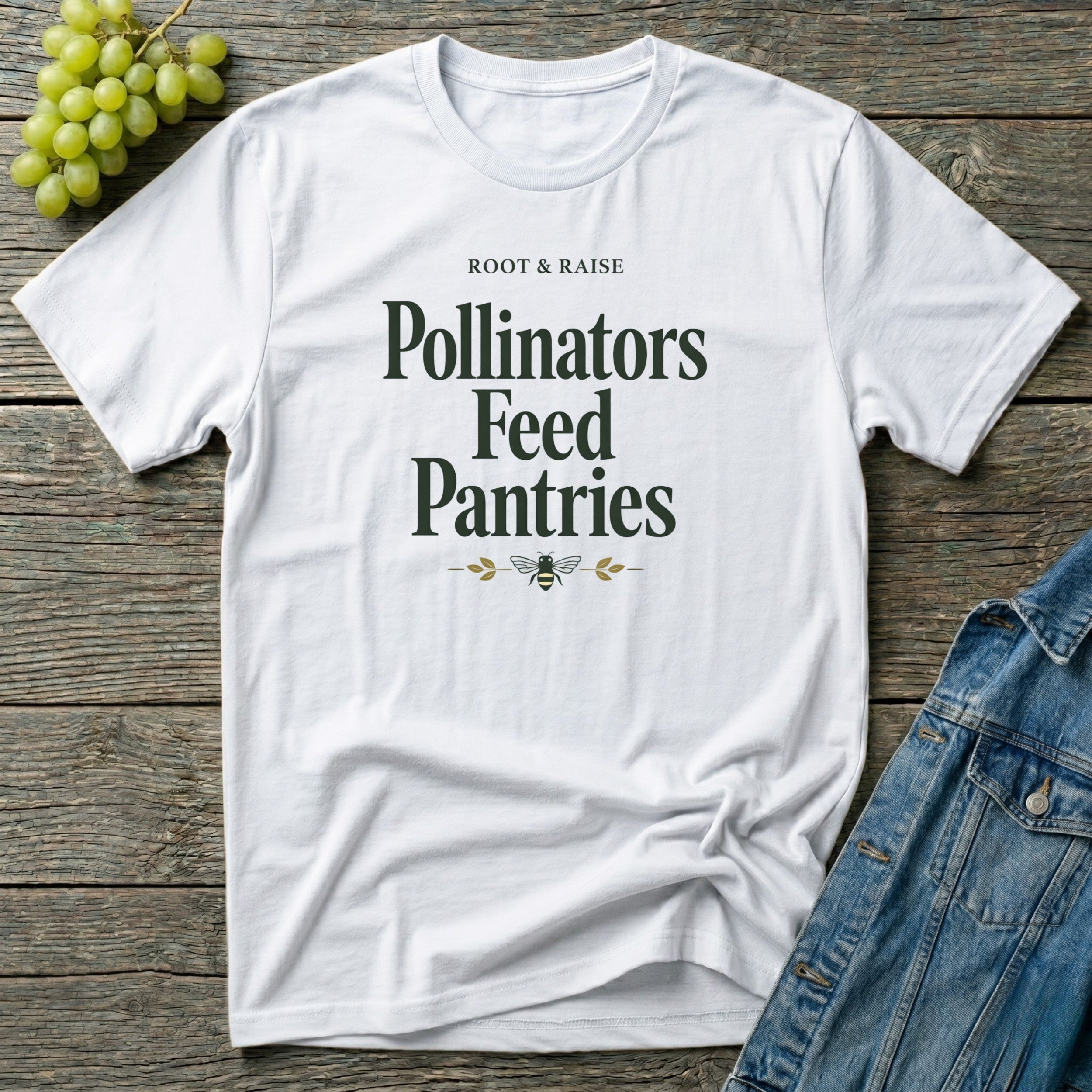 Pollinators Feed Pantries T-Shirt