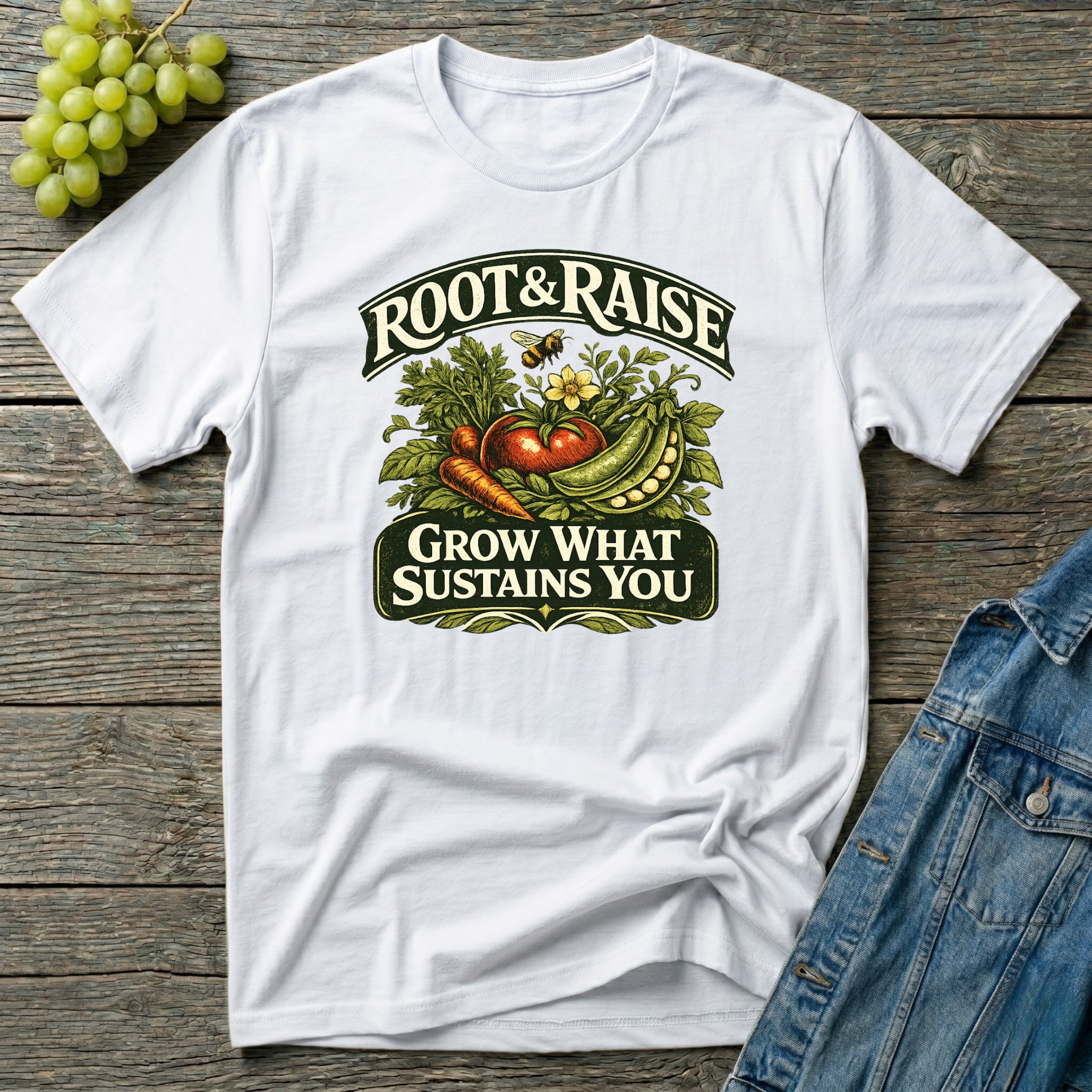 Grow What Sustains You T-Shirt - Illustrated
