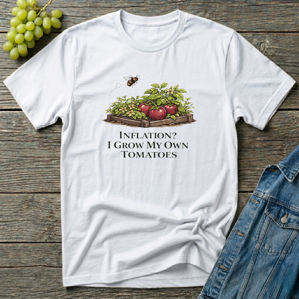 Inflation? I Grow My Own Tomatoes T-Shirt - Light