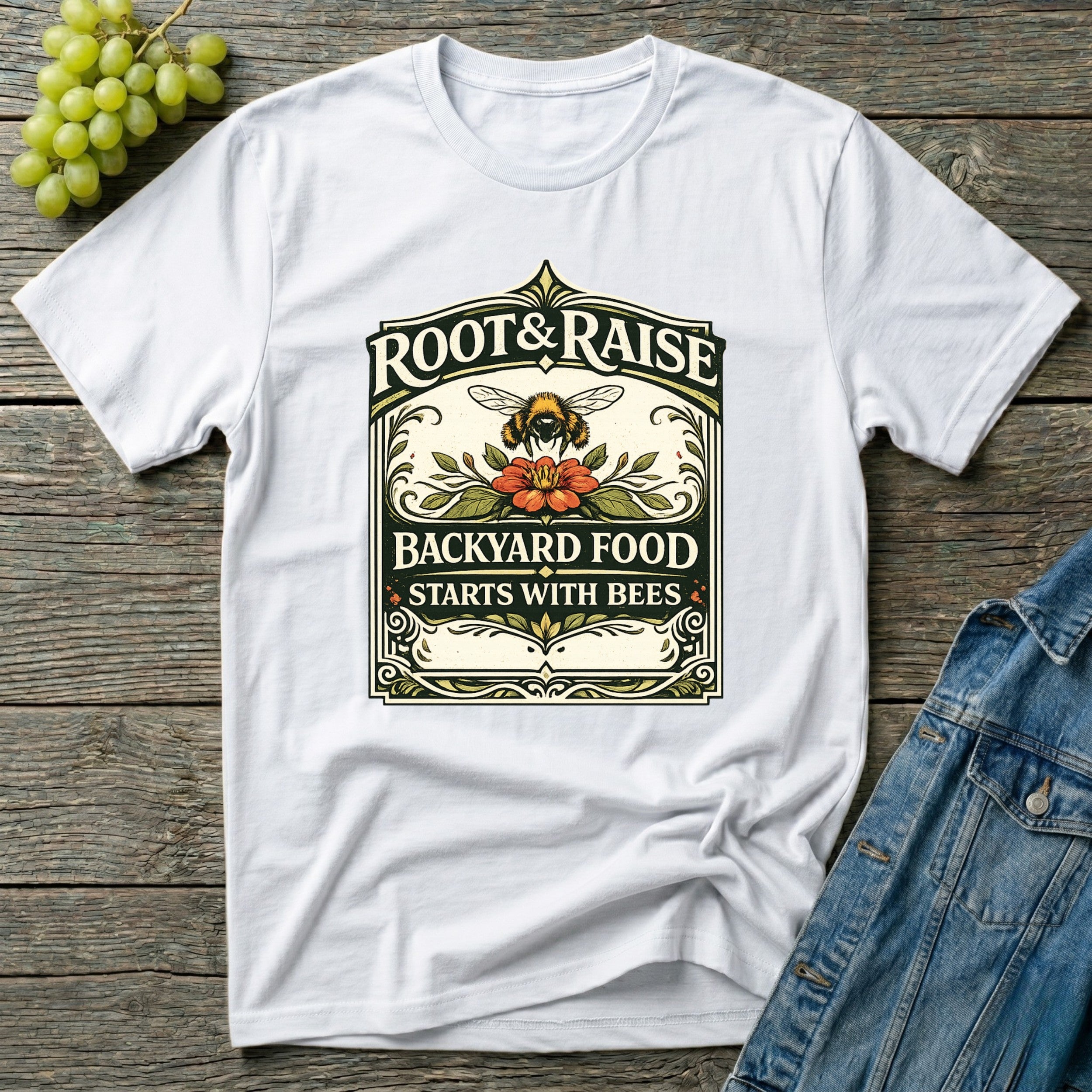 Backyard Food Starts With Bees T-Shirt