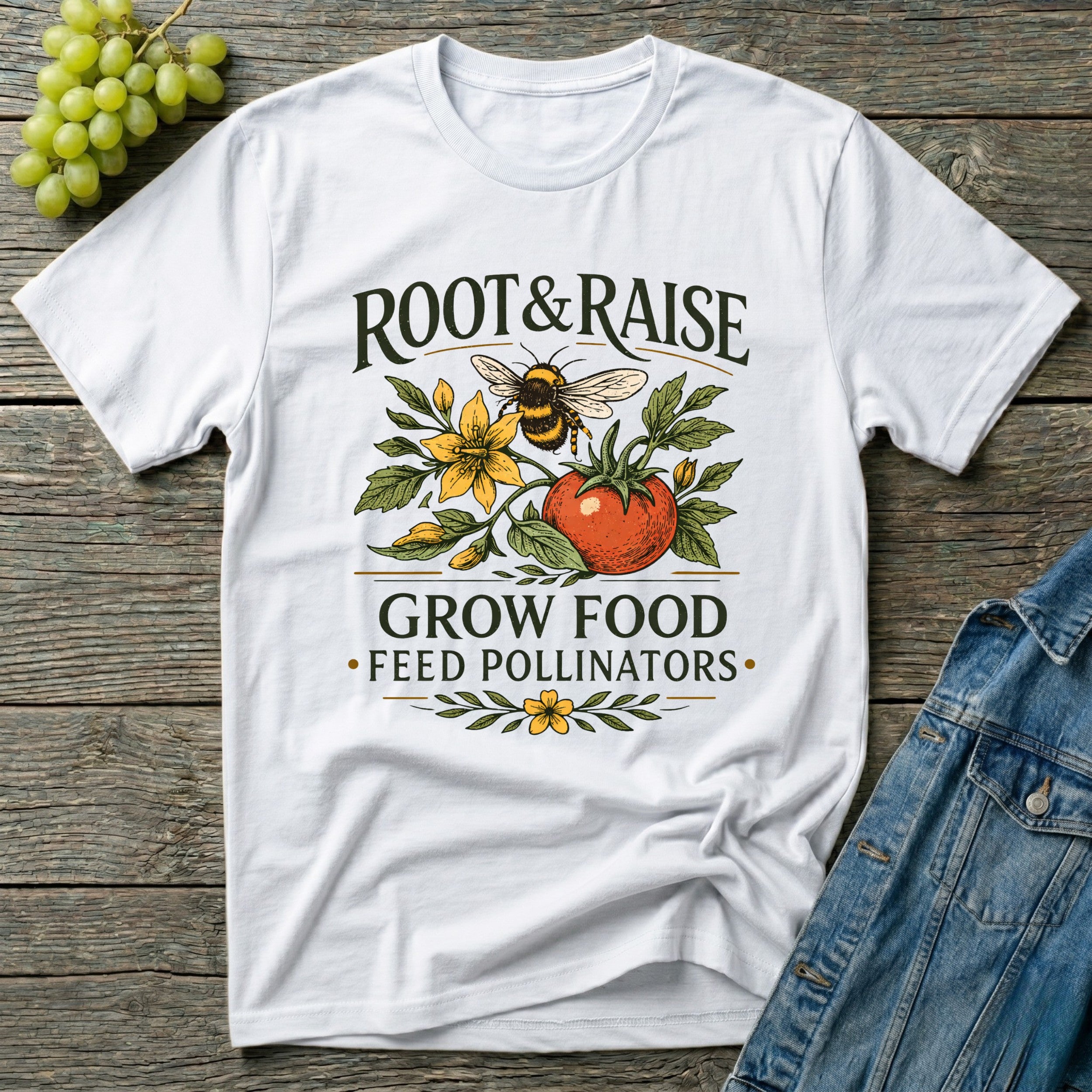 Grow Food Feed Pollinators Art T-Shirt