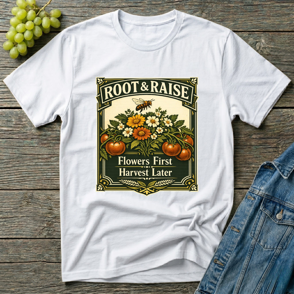 Flowers First Harvest Later T-Shirt