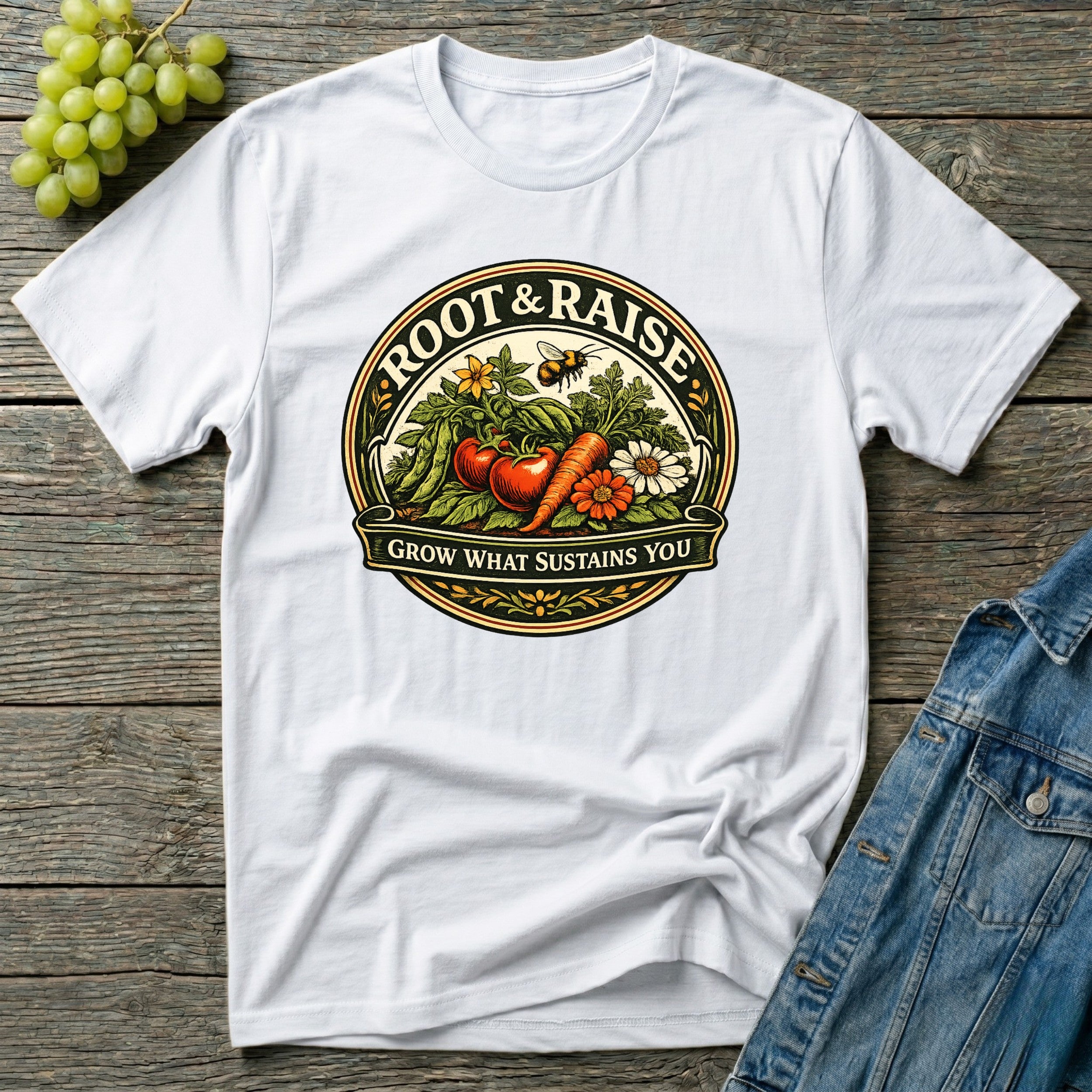 Grow What Sustains You T-Shirt - Vintage