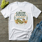 Grow Food Save Seeds Repeat Gardening T-Shirt